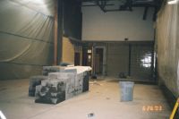 Former stage area in Junior High.