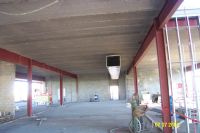Ventilation ducts are being installed in this portion of the school.