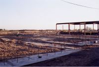 Foundation has been poured for the gymnasium, cafetorium, and music and art classroom areas.